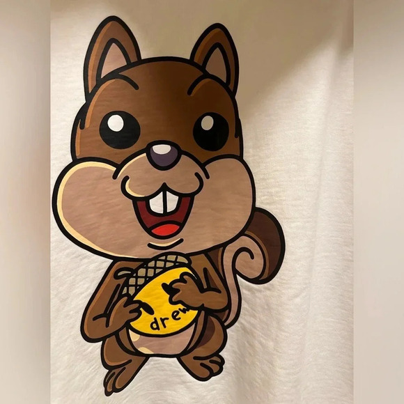 DREW HOUSE The House of Drew Authentic Squirrel Hooded Jacket Coat White MED/XL - Picture 5 of 10